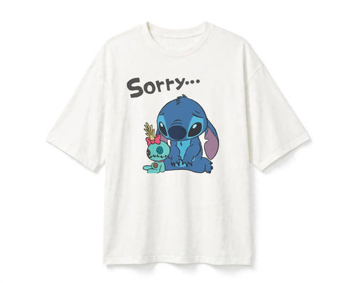 Camiseta T Shirt Stitch Orelhas Feminina 100% Poliester Estampada de Sublimação