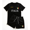 Kit Conjunto Masculino Estampa Itália Street + Bermuda
